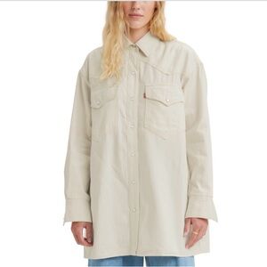 Levi's Women's Cream Button Down Shirt